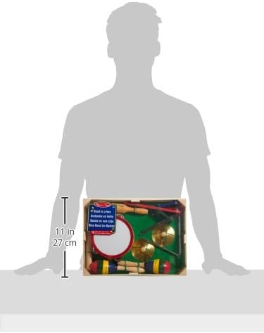 Melissa & Doug Band-in-a-Box Clap! Clang! Tap! - 10-Piece Musical Instrument Set