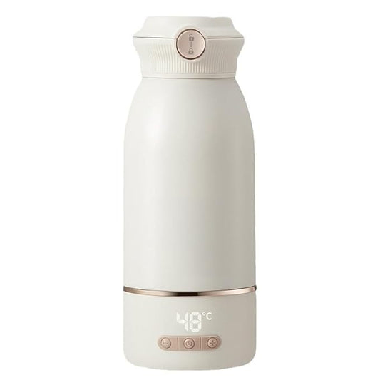 Bottle Warmer, 500ML Cordless 36 Hours Thermostatic Milk Mixer, 2H Fast Charging, Portable Travel Baby Bottle Warmer for Vehicle Car Airplane