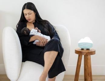 Happiest Baby SNOObie Smart White Noise Machine - Portable Baby Sound Machine with Night Light - 12 Soothing Sounds for Sleep Training, Teal