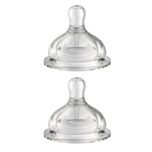 Baby Bottle Nipple, 100% Silicone,Replacement Baby Bottle Nipple for Babies, Newborn,Preemie 0-3 0-6 6-12 12+ Months