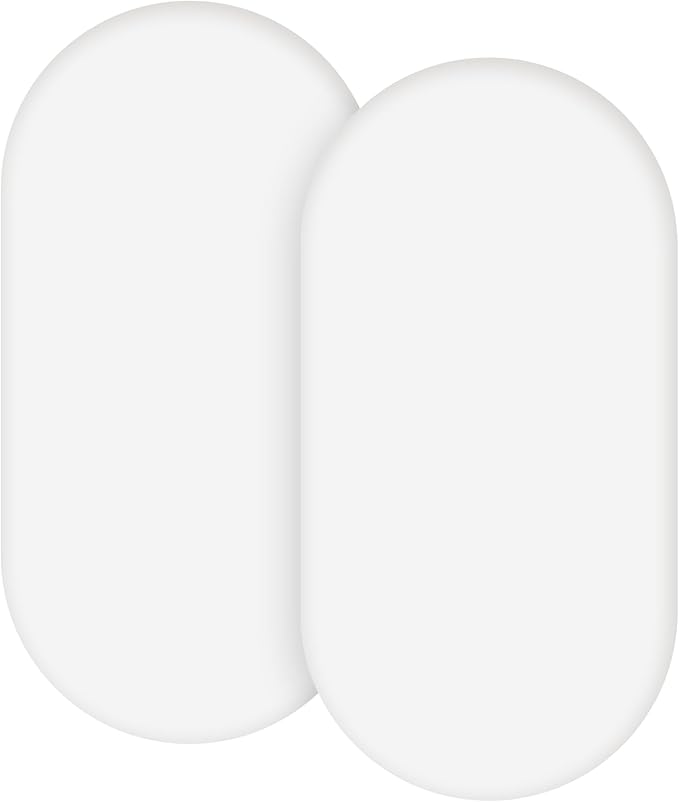 Gllquen Baby Bassinet Sheets 2 Pack, 100% Organic Cotton Bassinet Fitted Sheets for Girls Boys, Soft & Breathable Unisex Baby Mattress Sheet for Standard Bassinets 33"x17"(White)