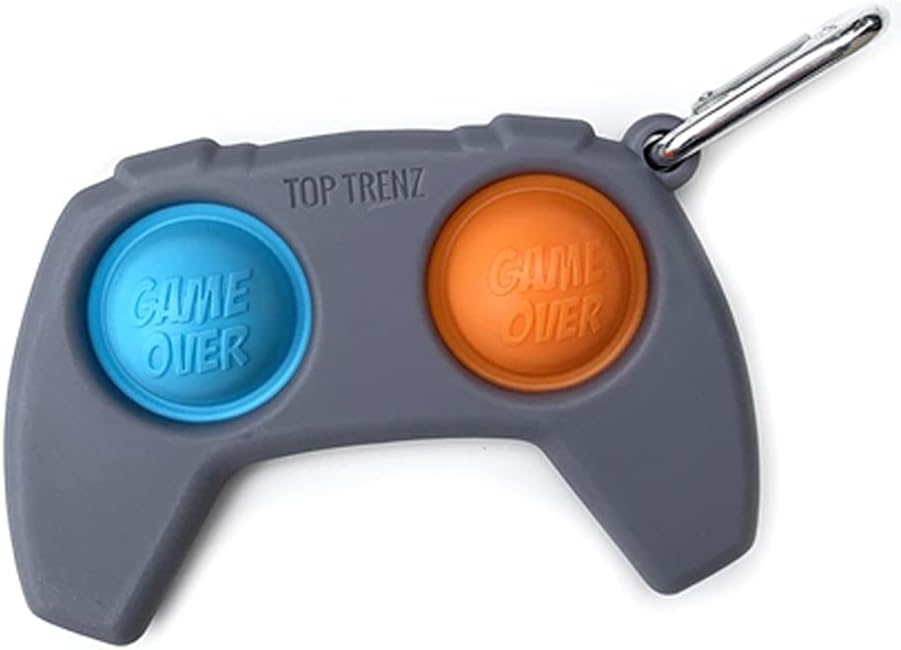 Top Trenz OMG Pop Fidgety Bubble Fidget Toy Stress Relief Anxiety Boredom Keychain (Controller)