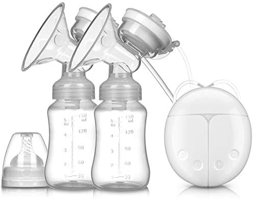 Manual Breast Pump - Automatic Double Electric Breast Pump Extractor De Leche Manual 3 Modes, 9 Levels，White