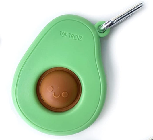 TOP TRENZ OMG Pop Fidgety Bubble Fidget Toy Stress Relief Anxiety Boredom Keychain (Avocado) 13359