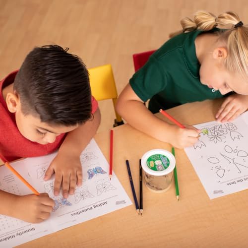 Insect Lore Live Butterfly Garden Life Cycle Observation Kit with 10 Live Baby Painted Lady Caterpillars - Habitat and Supplies Included