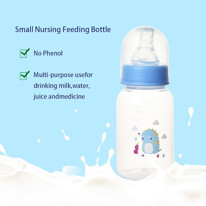 5oz (150ml) 4-Pack Anti-Colic Baby Bottles for Newborns, BPA-Free, Breastfeeding Transition, Vented for Gas & Colic Relief, Ideal for Baby Registry