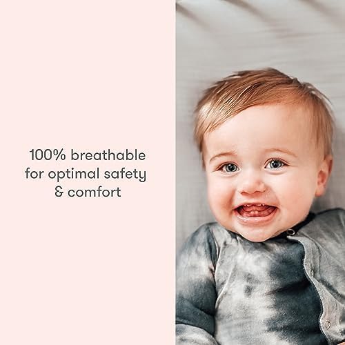 Newton Baby Fitted Single Layer Crib Sheet (2-Pack) - Ultra Breathable and Soft, Organic Cotton, Fits All Standard Cribs, Plain White