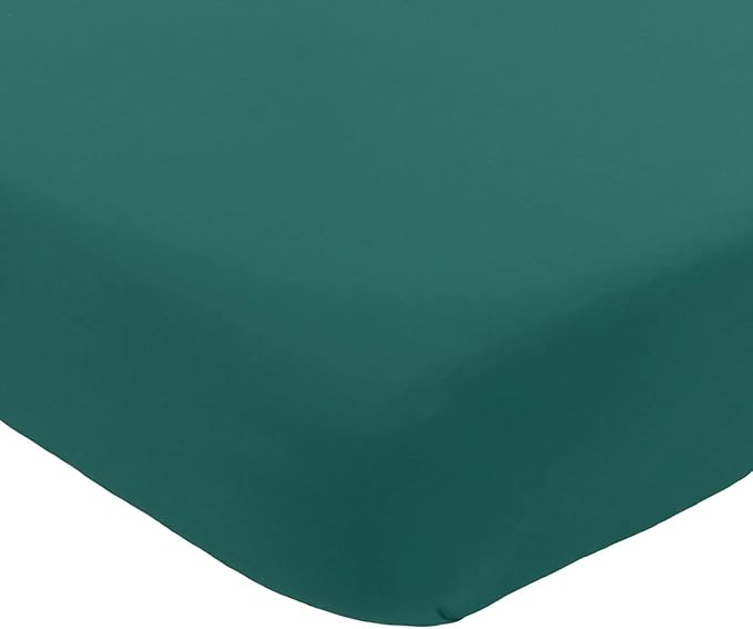 Kyte Baby Soft Crib Sheet - Standard Fitted Crib Sheet Made with Rayon from Bamboo, Ultra-Gentle and Breathable (Emerald)