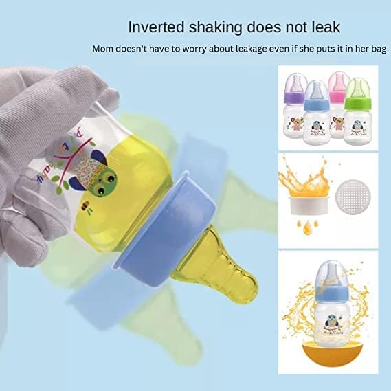 Pretty Baby 2oz (60ml) 4-Pack Anti-Colic Baby Bottles for Newborns, BPA-Free, Breastfeeding Transition, Vented for Gas & Colic Relief Ideal for Baby Registry