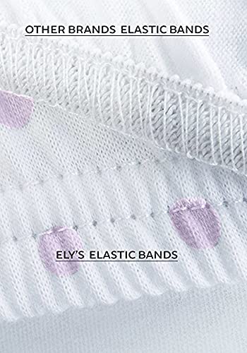 Ely's & Co Pack n Play , Portable mini Crib Sheet Set 100% Jersey Cotton Pink Chevron and Polka Dots for Baby Girl, 2 Pack