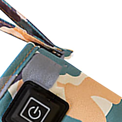 USB Milk Bottle Warmer Bag, Adjustable Temperature 40℃-60℃ with USB Port for Night Feeding Travel Home Use Compatible with Most Bottles‌ 5V 2A (White)