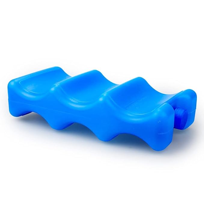 Pack of 3 Reusable Ice Packs for Breastmilk Storage, Bottle Ice Packs for Cool Cooler Bag, Breakfast, Lunch, Baby Bottles, Beer, Camping and Travel