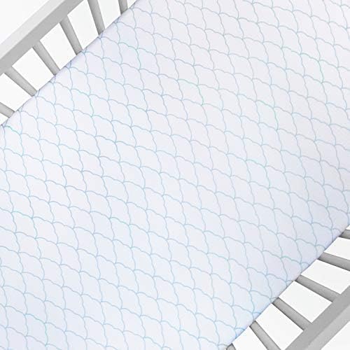 Newton Baby Fitted Single Layer Crib Sheet (2-Pack) - Ultra Breathable and Soft, Organic Cotton, Fits All Standard Cribs, White Dreamweaver