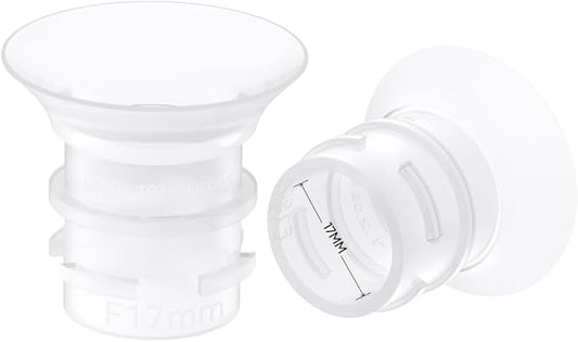 eufy Original 17mm Sizing Inserts (2-Pack) for Wearable Breast Pump S1/S1 Pro/E10/E20, Silicone Sizing Inserts, Easy to Install and Use, Comfortable and Precise Fit for Better Suction