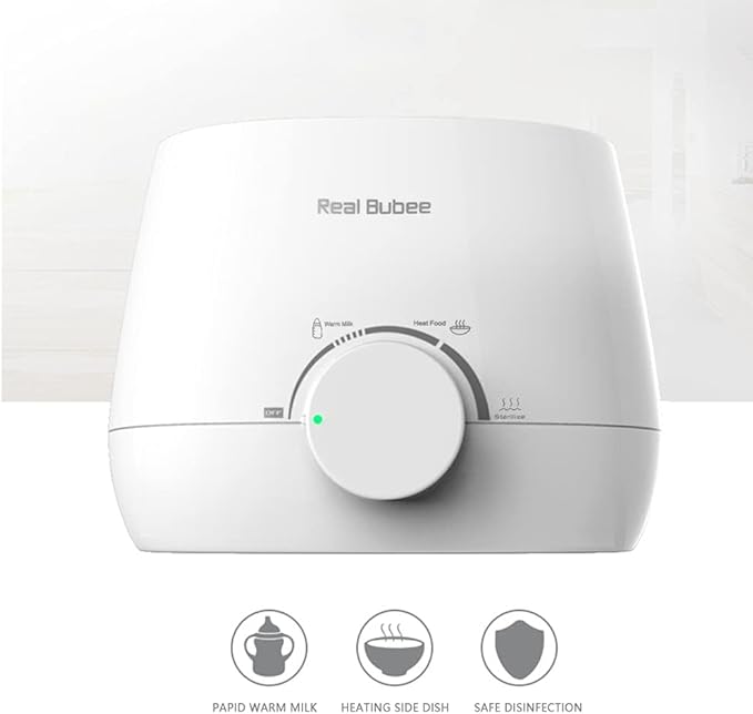 Multifunctional Baby Double Bottles Milk Water Warmer Baby Food Heater Steam Sterilizer 5-Minute Fast Warming Precise Temperature Control Auto Power Off