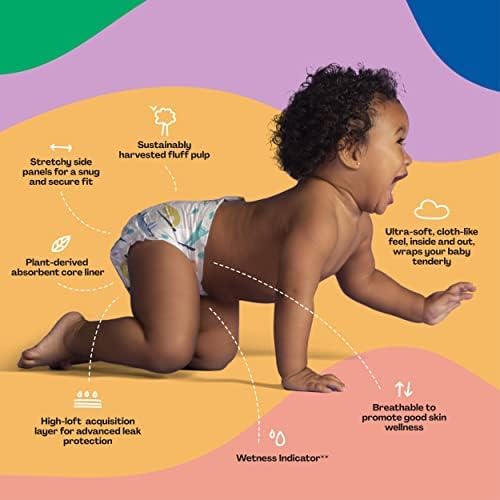 Hello Bello Premium Baby Diapers Size 2, 30 Count of Disposable, Extra-Absorbent, Hypoallergenic Baby Diapers with Snug and Comfort Fit, Alphabet Soup