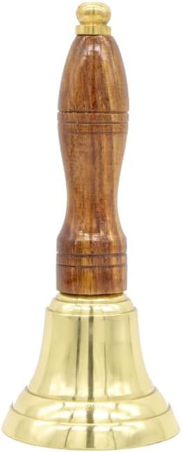 Engravable Brass School Bell - Teacher Handbell - Great Gift for Teachers - Bell for Weddings and Other Occasions