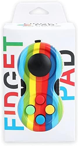 mao&mao Fidget Pad Toys with 8 Functions Stress Reducer Depression Control Buttons Hand Shank Cube Dice Toy for Kids Adults Relief ADD,ADHD,Autism Camouflage Green