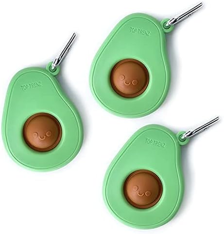TOP TRENZ OMG Pop Fidgety Bubble Fidget Toy Stress Relief Anxiety Boredom Keychain (Avocado) 13359