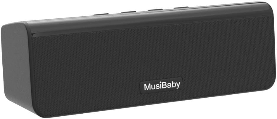 Bluetooth Speaker,MusiBaby Speakers Bluetooth Wireless,Outdoor,Waterproof,PortableSpeaker,Booming Bass,Stereo,Dual Pairing,24H Play,Wireless Speakers for Home,Hiking,Travel-Black