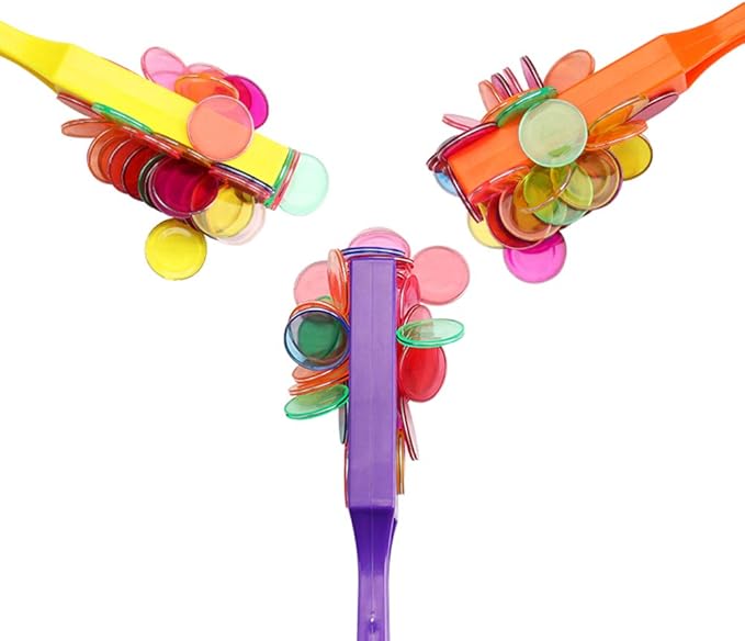 Pack of 6 Rainbow Magnetic Wand Set for Kids with Magnet Bar, Use for, Science Experiments, Bingo, Fridge, and Magnetic Concepts, Homeschool Supplies ，Age 6+