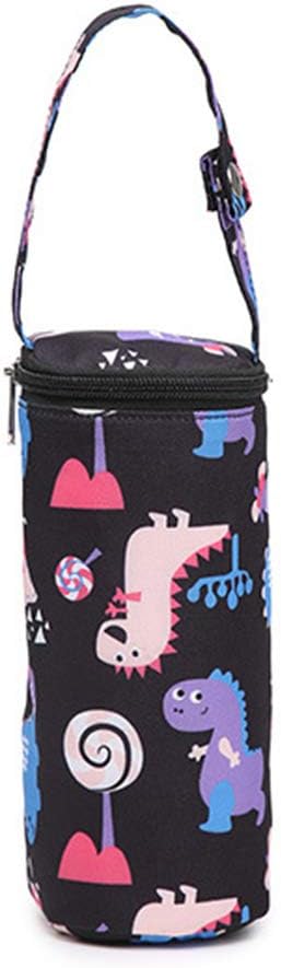 Milk Water Warmer Insulated Bag Baby Nursing Bottle Heater Freshness Preserved Feeding Bottle Bag for Car Travel, 7.87x2.75x3.15in, Black