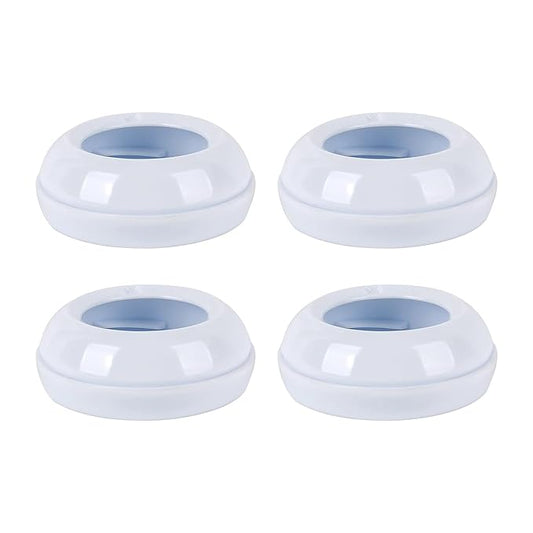 4-Pack Baby Bottle Rings for Philips Avent Natural Bottles, Baby Bottle Replacement Screw Ring Collars, Baby Bottle Nipple Rings for Avent Natural Plastic and Glass Bottles