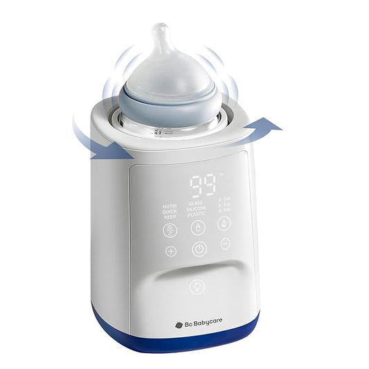 Bc Babycare Bottle Warmer,10-in-1 Fast Baby Milk Warmer with Smart Temperature Control, Rotating Heating, Bottle Warmers for All Bottles