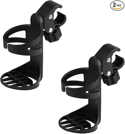 Accmor Stroller Cup Holder, Universal Cup Holder for Uppababy, Nuna, Doona Strollers, 360 ° Rotatable Bottle Holder for Stroller, Bike, Wheelchair, Walker, Scooter
