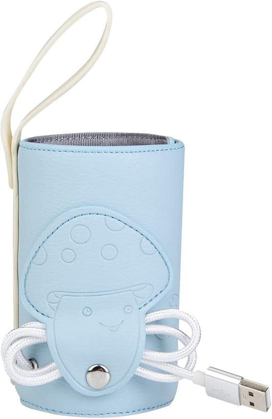 Portable Milk Warmer,Baby Bottle Warmer, USB Baby Bottle Warmer Portable Milk Travel Storage Insulation Thermostat(Blue), Baby Bottle Warmer for breastmilk car Baby Bottle Warmer Infant Feeding