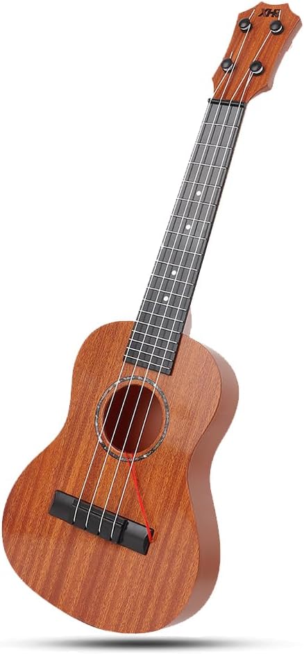 Raimy Kids Ukulele Guitar - 21inch 4 Strings Guitar Children Musical Instruments Educational Toys with Picks for Toddler Kids Boys Girls Beginner (Orange)