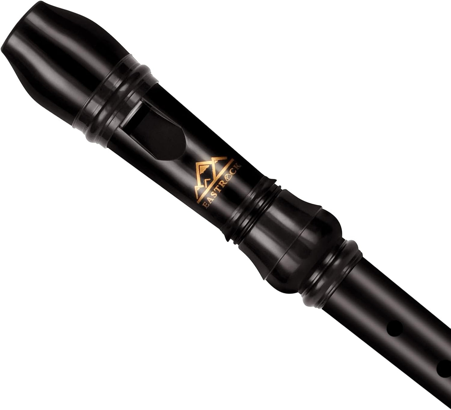 Eastrock Recorder Instrument German Style Soprano Recorder Brown 3 Pieces for Beginners with Cleaning Rod, Fingering Chart, Packing Bag, Thumb Rest