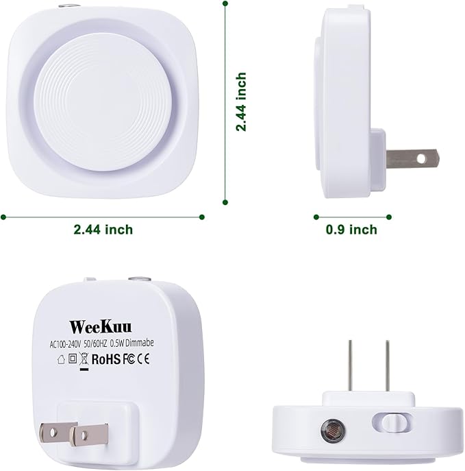 LED Night Lights Plug into Wall, Indirect Soft Dimmable Night Light with Dust to Dawn Sensor, Warm Nightlight for Bedroom,Bathroom,Kitchen,Stairs,Hallway,Travel, 4 Packs, Warm White