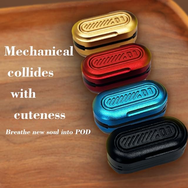 Fidget Slider EDC Adult Metal Fidget Toys ADHD Tool Anxiety Stress Relief Toys Fun Office Desk Toys Gifts for Boyfriend and Father (Golden)