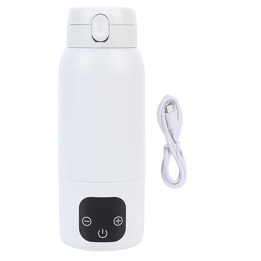 Fafeicy Portable Bottle Warmer, Cordless Baby Milk Warmer 500ML Travel Bottle Heater with 11000mAh Battery, for On The Go Use Heating Milk Anytime