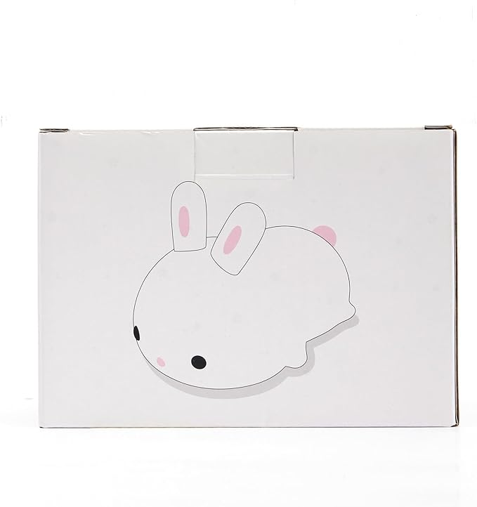 One Fire Bunny Christmas Night Light for Kids, 16 Colors Cute Lamp, Soft Silicone Baby Night Light, 1200mAh Portable Dimmable Touch Lamps, Kawaii Room Decor Stuff, Gifts for Christmas|Halloween|Easter