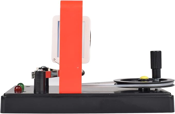 EUDAX School DIY Dynamo Lantern Educational STEM Building,Labs Demonstration Motor Activity Teaching Model Hand Cranked Power Electricity DC Electric Generator Physical Science Experiment Education