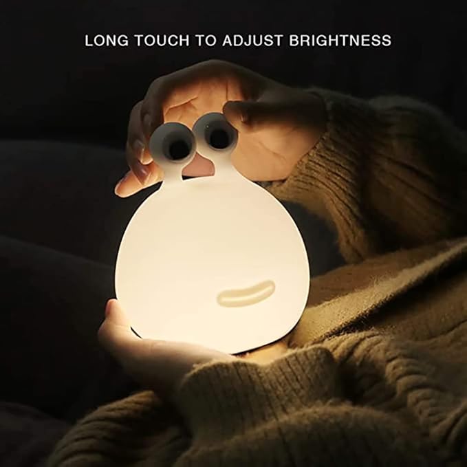 Slug Night Light,Silicone lamp for Kids,USB Rechargeable Cute Animal Lamps Timer Setting Safe Bedside Lamp Portable LED Lamps for Breastfeeding Dorm Room Decor for Christmas Gift