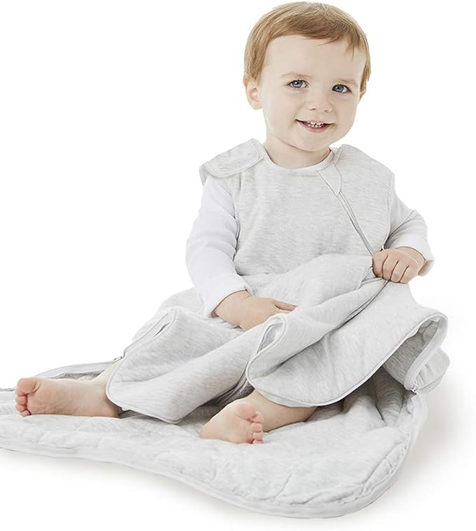 GUNAMUNA günamüna Unisex Baby, Toddler Wearable Blanket, Sleeping Bag Bamboo Rayon, Sleep Sack with Diaper Zipper, 2.6 TOG