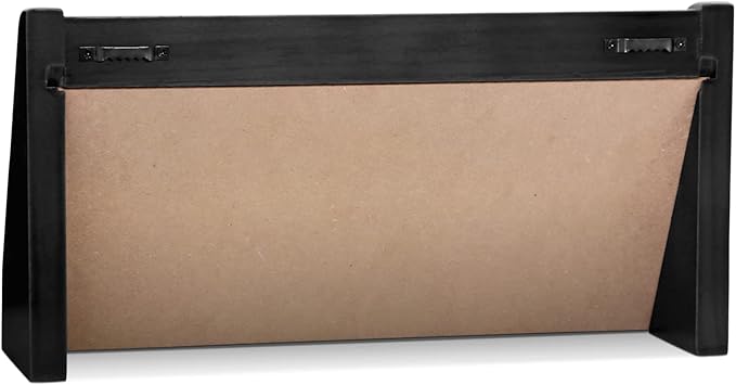 3 Rows Military Challenge Coin Display Case Wall Mount Wooden Army Coin Holder Stand Rack, Holds 21-24 Coins, Black