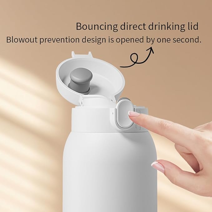 Portable Milk Warmer for Travel, 18.88oz Large Capacity Bottle Fast Breastmilk Water Warmer On The Go with LCD Display for Vehicle, Car, Airplane Journey