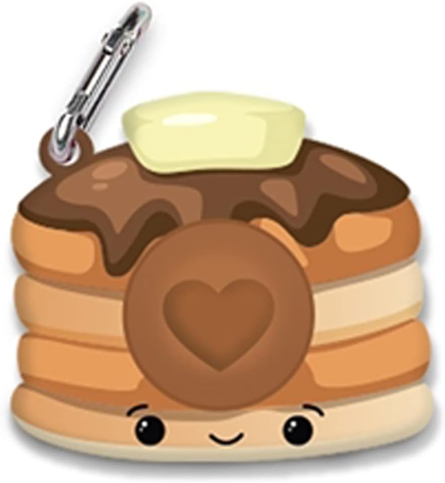 TOP TRENZ OMG Pop Fidgety Bubble Fidget Toy Stress Relief Anxiety Boredom Keychain - BFF Pancakes & Syrup