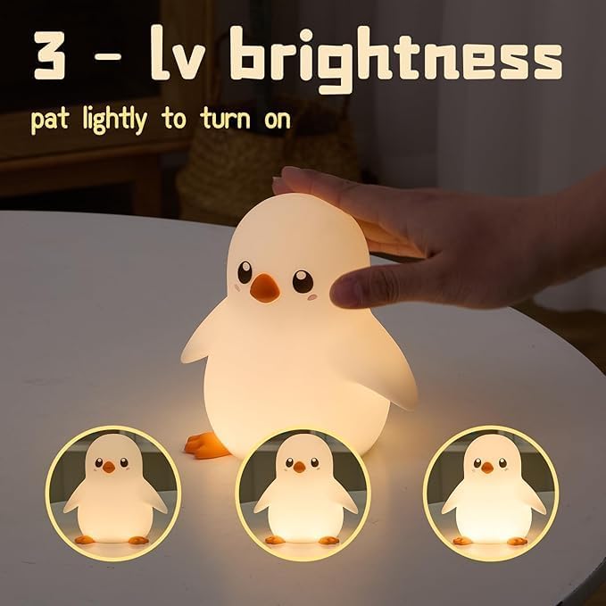 DNBFLL Penguin Night Light, Night Light for Kids,Kid Rooms Lamps, Charming lamp Decoration for Children's Rooms, Delightful Gifts for Baby Boys and Girls, Christmas Presents
