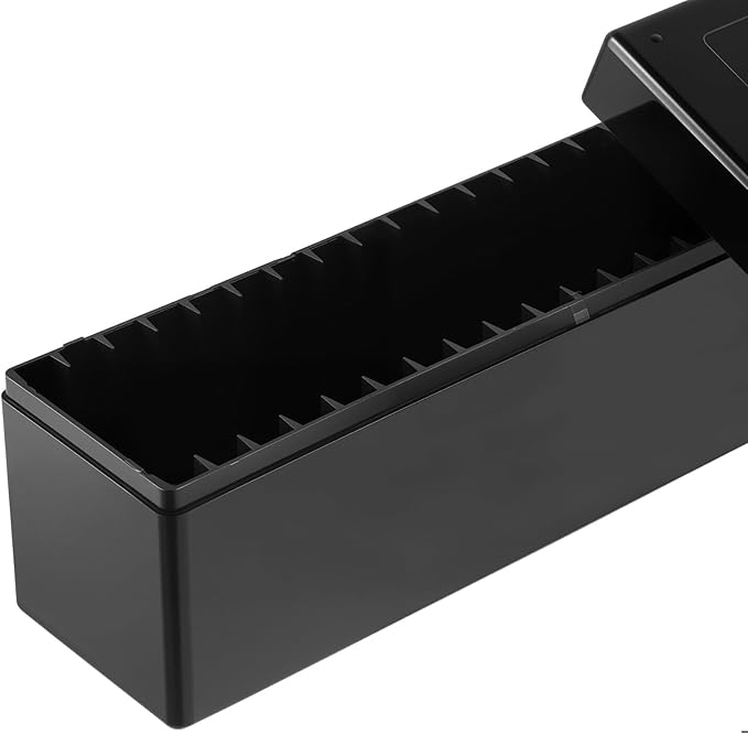 JAPCHET 8 Pack Coin Slab Storage Box with 20 Slab Coin Holders, Black Plastic Coin Case for Collectors 2.7 x 10.4 x 3.5 Inch