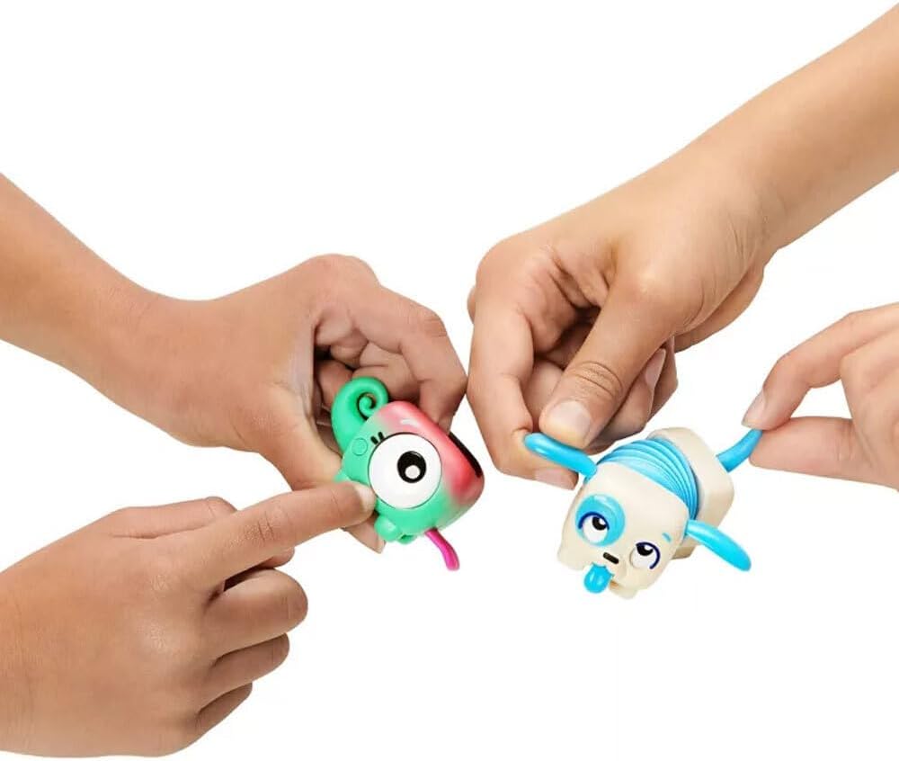 Little Live Pets - Squirkies: 3 Pack: Metallic Cheeky Pop Monkey | Interactive Fidget Toys, Feature, Click, Flick, Tangle, 30+ to Collect, Multiple Fidget Points, for Kids Ages 5+.