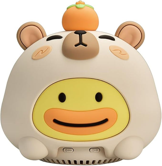 Baby Sound Machine, 20 Soothing Sounds White Nosie for Sleeping, Rechargeable Night Light with Speaker, 3 Brightness Levels Remote and Tap Control, Nursey Lamp for Baby, Kids Bed Room (Capybala)