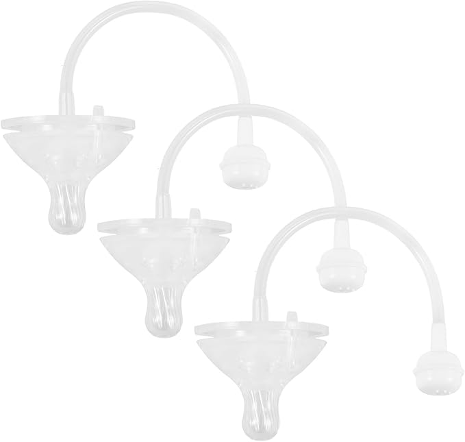 Totority 3pcs Weighted Straw Nipples for Bottles Soft and Design for Comfort for Teething and Transition Easy to Use and Clean