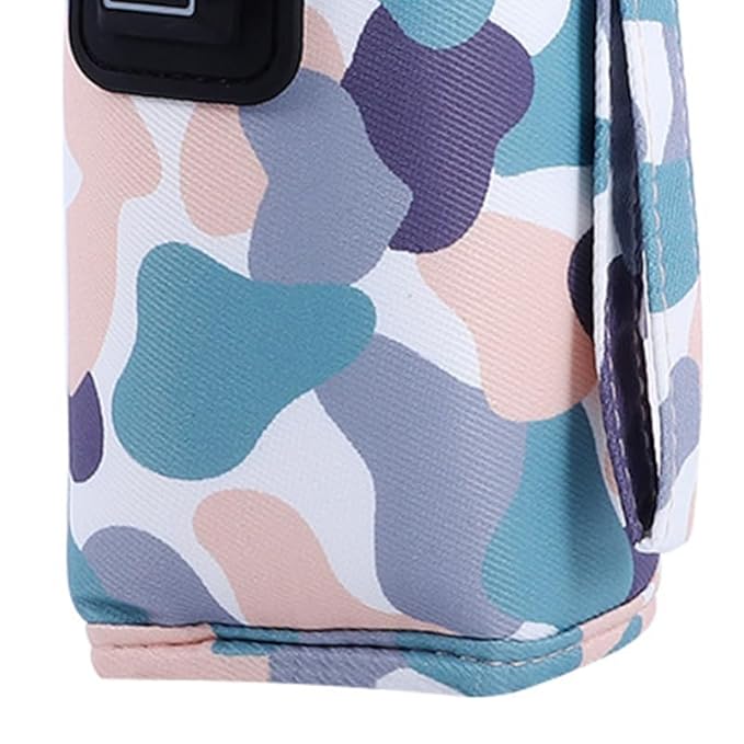 Plplaaoo USB Baby Bottle Warmer Portable Milk Heater,Fast Heating Baby Bottle Warmer with 3-Speed Temperature Adjustment,Compact Insulated USB-Powered Bottle Warmer for Infants(Light Camouflage)
