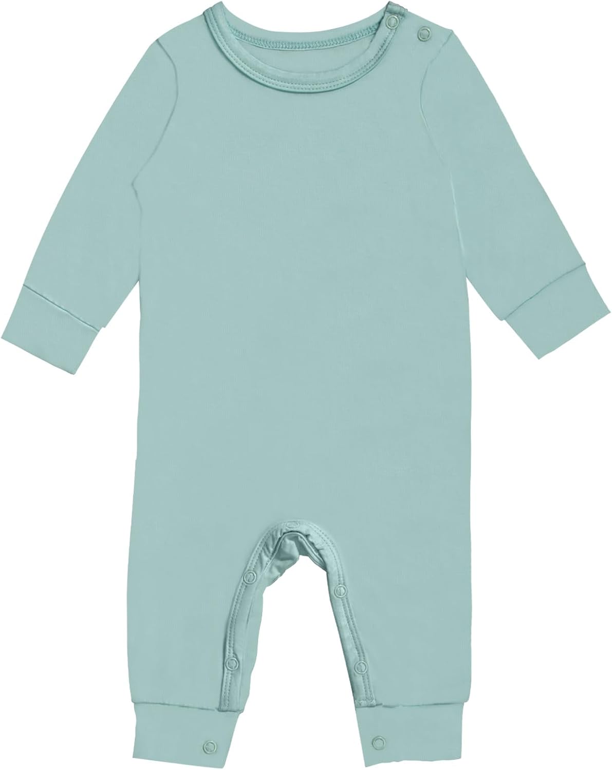 GUISBY Rayon Baby Pajamas, Long Sleeve with Snap Closure Pajamas Sleepers