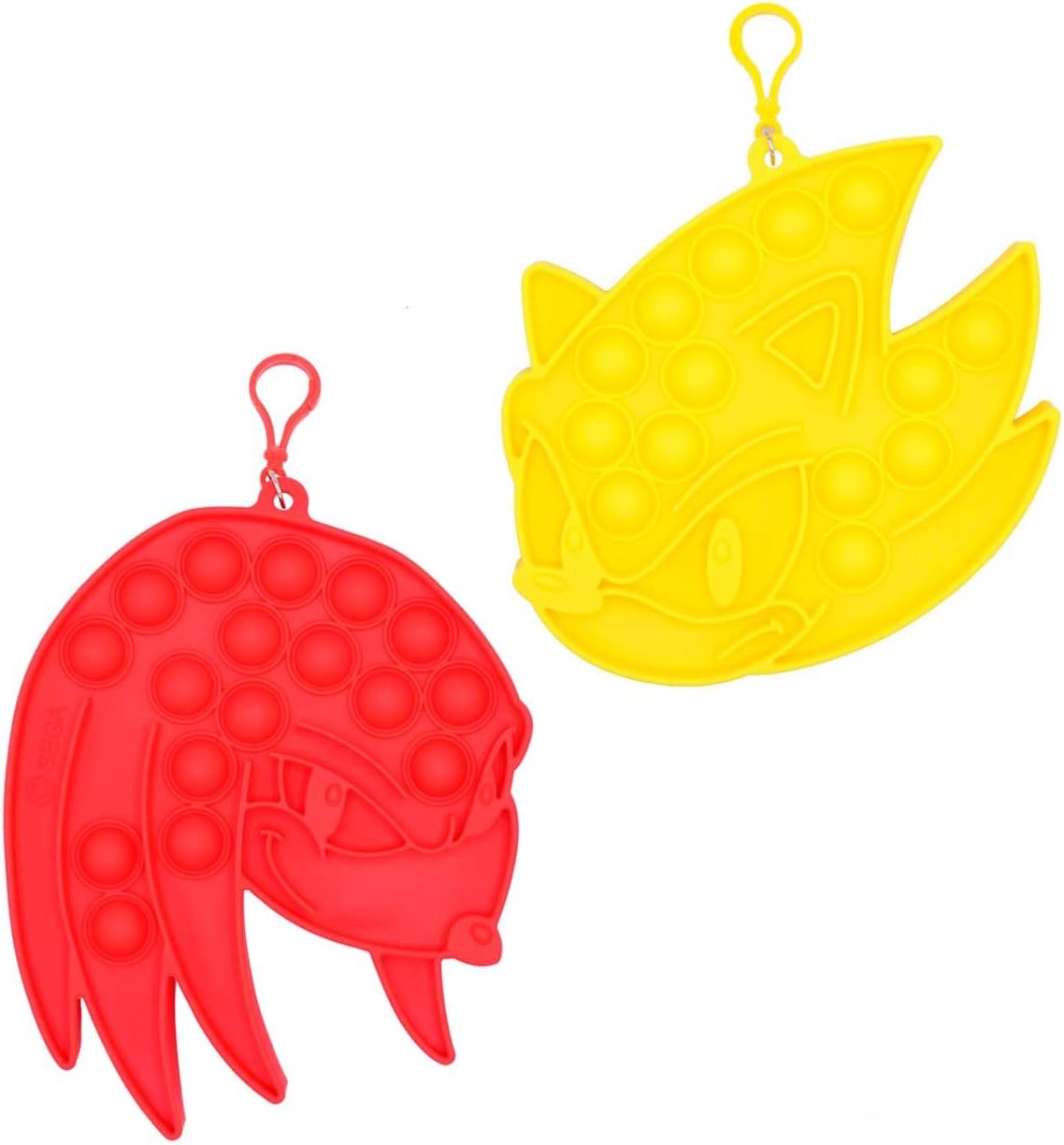 Sonic The Hedgehog Mini Bubblerz Fidget Bubble Popper Backpack Hanger (Tails, Knuckles, Amy Rose)